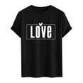 thumbnail image 4 of PNTUTB Men's Fashion Valentine's Day Themed Prints Short Sleeve Crew Neck Casual Loose Comfortable T-shirt, 4 of 6
