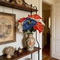 thumbnail image 6 of Danhjin 4th of July Artificial Flowers for Decoration, Patriotic Memorial Silk Bouquet Red White Blue Arrangement, 6 of 6