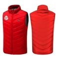 thumbnail image 5 of Gamivast Plus Size Heated Vest for Men and Women Christmas Stand Collar Full Zip Jacket Multiple Heating Zones and 3-Levels Hiking Loose Washable USB Coats Pockets Unisex Heated Vests no Power Bank, 5 of 6