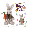 thumbnail image 4 of Plush Easter Bunny,Handmade Rabbits,Easter Basket Rabbits,Cute Bunny Party Favor Figurine,Spring Tabletop Holiday DecorB, 4 of 5