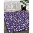thumbnail image 3 of Ahgly Company Machine Washable Indoor Rectangle Transitional Plum Purple Area Rugs, 2' x 5', 3 of 7