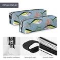 thumbnail image 4 of Cauagu Various Wild Sea Fish Print Leather Pencil Pen Case - Stationery Bag Portable Stationery Bag Big Capacity Pencil Pouch Cosmetic Organizer Bag for Men & Women, 4 of 7