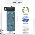 thumbnail image 4 of Sikiie Bullfinches Branches And Balls Print 18OZ Insulated Straw Cup, Portable Leak-proof Sports Water Bottle, Stainless Steel Water Cup Suitable for Home and Outdoor, 4 of 8