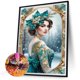 thumbnail image 5 of Pintura De Diamante 5D DIY Kit De Mujer Noble De Taladro Redondo Completo Decoración Del Hogar 30x40cm, 5 of 9