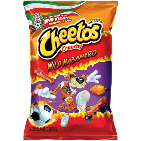 Cheetos Crunchy Wild Habanero Cheese Flavored Snacks 3.5 oz. Bag