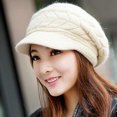 thumbnail image 4 of Paquete de 2 gorros de punto para mujer, gorros de invierno acrílicos para mujeres y hombres, gorro suave y cálido con puños Unisex, gorro de punto para hombre de otoño e invierno, 4 of 6