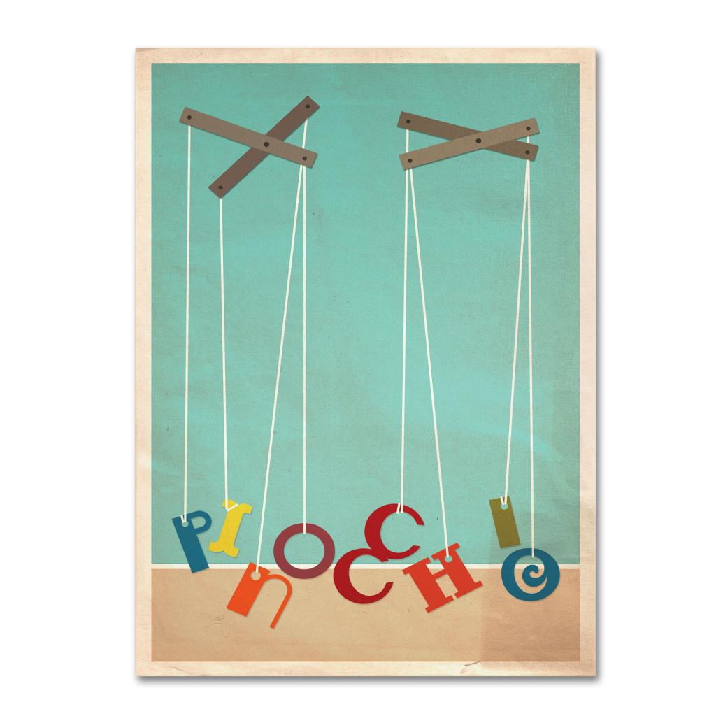 Trademark Fine Art 'Pinocchio' 22' x 32' Canvas Art