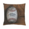 thumbnail image 2 of Ahgly Company Sports Baseball Indoor Throw Pillow, 18 inch by 18 inch, 2 of 6