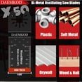 thumbnail image 2 of Hojas de sierra oscilantes DAEMKOD, paquete de 50 unidades, bimetálicas, para metal, 2 of 7