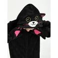 thumbnail image 5 of Hotiary 3-10T Kids Halloween Hooded Jumpsuits Cat Costume Girls Boys Animal Cosplay Party Zipper Romper with Gloves, 5 of 7