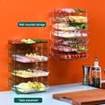 thumbnail image 3 of CAROOTU Multi-Layer Serving Tray Drawer Type Kitchen Food Veg Organizer Holder with Removable Tray Plate, 3 of 6