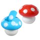 thumbnail image 1 of MERRYHAPY 2Ud Para Desperdicios Con Forma De Seta ABS Materiales Resistentes Colores Surtidos, 1 of 8