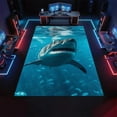 thumbnail image 3 of Shark Rug 5x8 Area Rugs Sea Shark Marine Life Rugs Ultra Soft Non Slip Washable Low Pile Carpet for Gameroom Bedroom Living Room Playroom Home Decor, 3 of 7