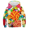 thumbnail image 4 of Sudadera con capucha con estampado de caramelos de colores, divertida sudadera con patatas fritas, jersey de macarrones para niños, camisetas de otoño, chándal informal, ropa para niños, 4 of 5