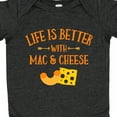 thumbnail image 4 of Inktastic Life's Better Mac & Cheese Boys or Girls Baby Bodysuit, 4 of 5