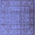 thumbnail image 1 of Ahgly Company Indoor Square Oriental Blue Industrial Area Rugs, 7' Square, 1 of 4