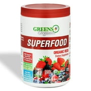 Greens Plus Organic Superfood, Super Reds Powder Dietary Supplement, 30 Servings