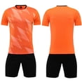 thumbnail image 1 of 2 Pcs Men Football Jerseys Set Personalized Custom Print Boy Soccer Uniform Training Suit Team Sports Short Sleeve Tracksuit, 1 of 5