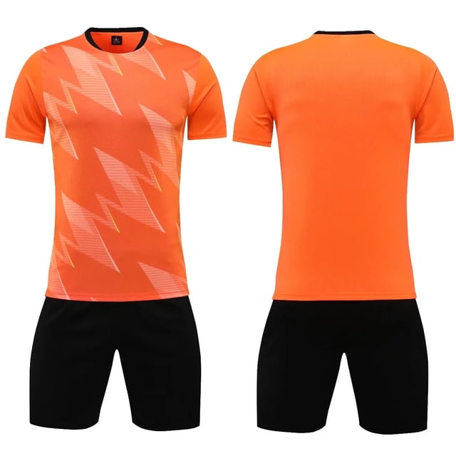2 Pcs Men Football Jerseys Set Personalized Custom Print Boy Soccer Uniform Training Suit Team Sports Short Sleeve Tracksuit