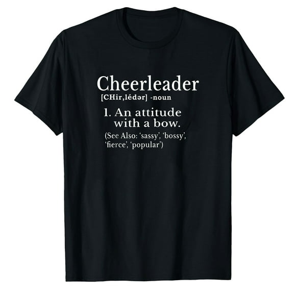 AALJY Cheerleader Definition Cheer Flyer Gifts Girls Cheerleaders T-Shirt