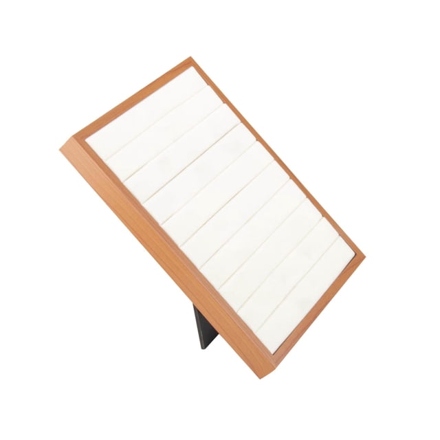 Wooden Jewelry Display Stand Board for Showcase Home Shop Rings Stand