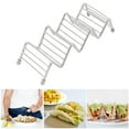 thumbnail image 3 of Taco Stand,Stainless Steel Taco Tray Taco Rack Taco Plates Pancake Stand Keeping Taco Upright Support Holder Barbecue Storage Rack for Home Kitchen Restaurant, 3 of 8
