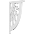 thumbnail image 1 of Ekena Millwork BKTP01X06X11CW Support de Roue de Wagon Classique - 0,62 x 6,5 x 1,87 Po., 1 of 1
