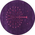 thumbnail image 1 of Ahgly Company Indoor Round Abstract Pink Contemporary Area Rugs, 5' Round, 1 of 4
