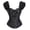 Black12, variant on Karymi Blouses for Women Dressy Casual Ruffle Puff Sleeve Jacquard Corset Top, Sweetheart Front Hook and Lace Up Waist Trainer, Vintage Bridal Hourglass Bustier Shapewear Summer Tops