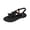 Black, variant on Womens Sandals Shoes Comfort Walking Casual Summer Beach Shoes Dress Ankle Elastic Flower Jeweled Bohemian Wedding Flats White 39