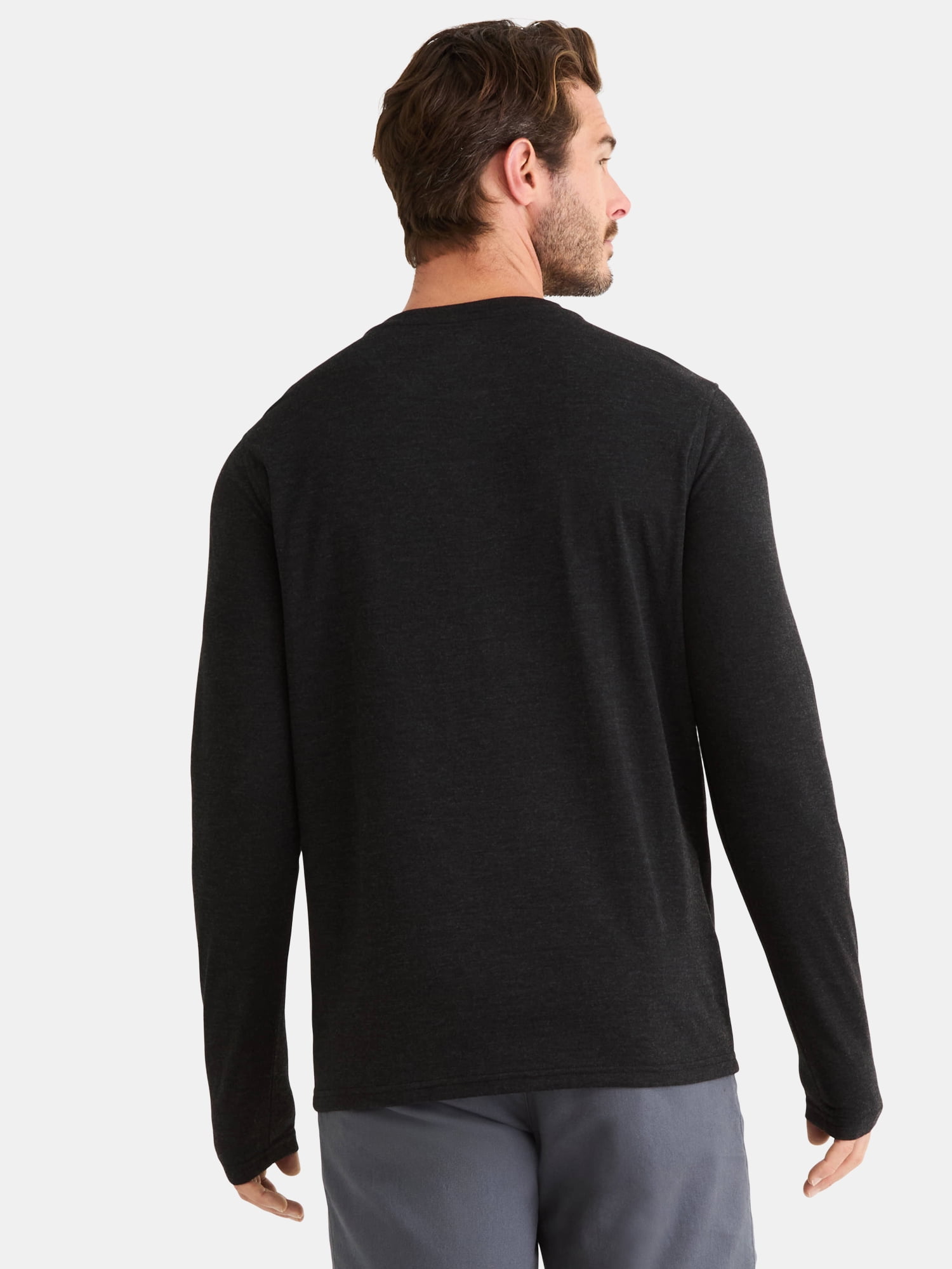 George Men's& Big Men's Double Knit Henley, Sizes S-3XL