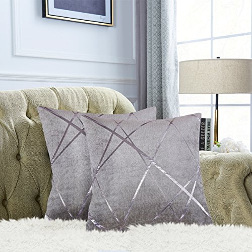 Grey and silver pillows sale