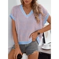 thumbnail image 2 of Tops Dokotoo Summer Outfits 2025 a la moda con cuello en V para mujer, 2 of 4