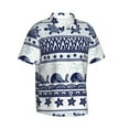 thumbnail image 3 of Xecao Sea Underwater Animals1 print Hawaiian shirt - a stylish short-sleeve button-down for men, perfect for casual beach and tropical outings., 3 of 9