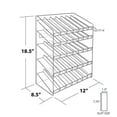 thumbnail image 3 of Five-Tier 35 Compartment Display, 7-Comp per Tier. Dimensions: 12"W x 8.5"D x 18.5"H, 3 of 4