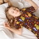 thumbnail image 5 of Balery colorful fox Conjunto de Pijama Infantil de Manga Corta con Estampado – Ropa de Dormir de Algodón Suave-Large, 5 of 6