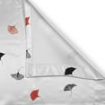 thumbnail image 6 of Ambesonne Leaf Grommet Curtain, Orange Warm Ginkgo Leaves, 50" x 63", White Black Orange, 6 of 6