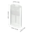 thumbnail image 2 of IBASETOY 10pcs Multipurpose Cream Sub Bottle Transparent Plastic for Deodorant Storage Ideal for Travel, 2 of 7