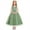 Green, variant on IBTOM CASTLE Embroidery Flower Girl Lace Dress for Kids Wedding Pageant Party First Communion Dresses Princess Bridesmaid Maxi Gown 7-8 Years Apricot