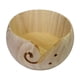 thumbnail image 1 of Cuenco de madera para guardar hilo de 5,9", hecho a mano, con tapa y agujeros tallados. Madera natural, 1 of 9