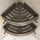 thumbnail image 1 of Estante de almacenamiento para inodoro, espacio sin perforaciones, aluminio, pistola, gris, lavabo, inodoro, almacenamiento montado en la pared, inodoro, baño, triángulo, 1 of 5