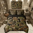 thumbnail image 2 of Manfei Safari Animal Mallard Duck Bedding Comforter Set 7-Piece,Abstract Geometric Camouflage King Bedding Sets,Vintage Retro Camo Ultra Soft Bed Sheets,Super Cozy Room Decor, 2 of 6