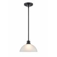 thumbnail image 7 of Millennium Lighting  Amberle 1 Light in Matte Black or Brushed Nickel Pendant with Frosted White Glass Shade Matte Black Painted, 7 of 7