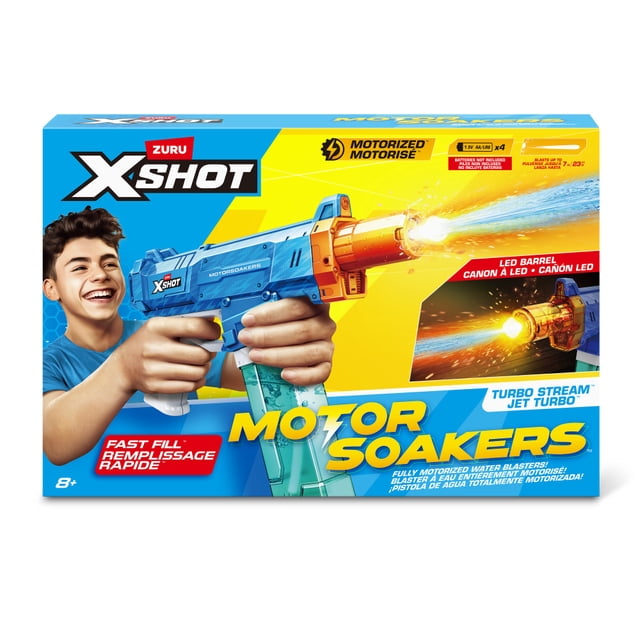 Lanzador de Agua Motorizada Zuru Xshot Motor Soaker con Luz LED y Turbo