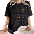 thumbnail image 5 of Summer Tops For Women 2026 Plus Size Womens Warm Winter Tops Dressy Casual Womens Blouses Dressy Casual Short Sleeve V Neck Sleeping T Shirts For Women Cotton Soft, 5 of 6