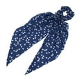 thumbnail image 5 of Unique Bargains 1 Pc Stylish Heart Ribbon Hair Elastics Hair Ties Navy Blue, 5 of 5