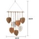 thumbnail image 5 of Colgante de pared de macramé con hojas, decoración bohemia para habitación, tapiz de pared estético tejido, decoración de boda para habitación del hogar, 5 of 5