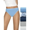 thumbnail image 4 of Hanes Ultimate Comfort Cotton Women's Hi-Cut Panties 5-Pack, 4 of 6
