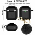 thumbnail image 2 of YouLoveIt AirPods Case Cover, Airpods Silicone Case Soft Silicone Protective Cover with Keychain for Women Men Compatible with Apple AirPods 3rd 2nd 1st Generation Case, 2 of 8