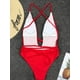 thumbnail image 5 of Trajes de baño de una pieza de vendaje multidireccional de cintura alta con cuello en V profundo sexy para mujer Trajes de baño Zhivalor LRWJ303-10, 5 of 5